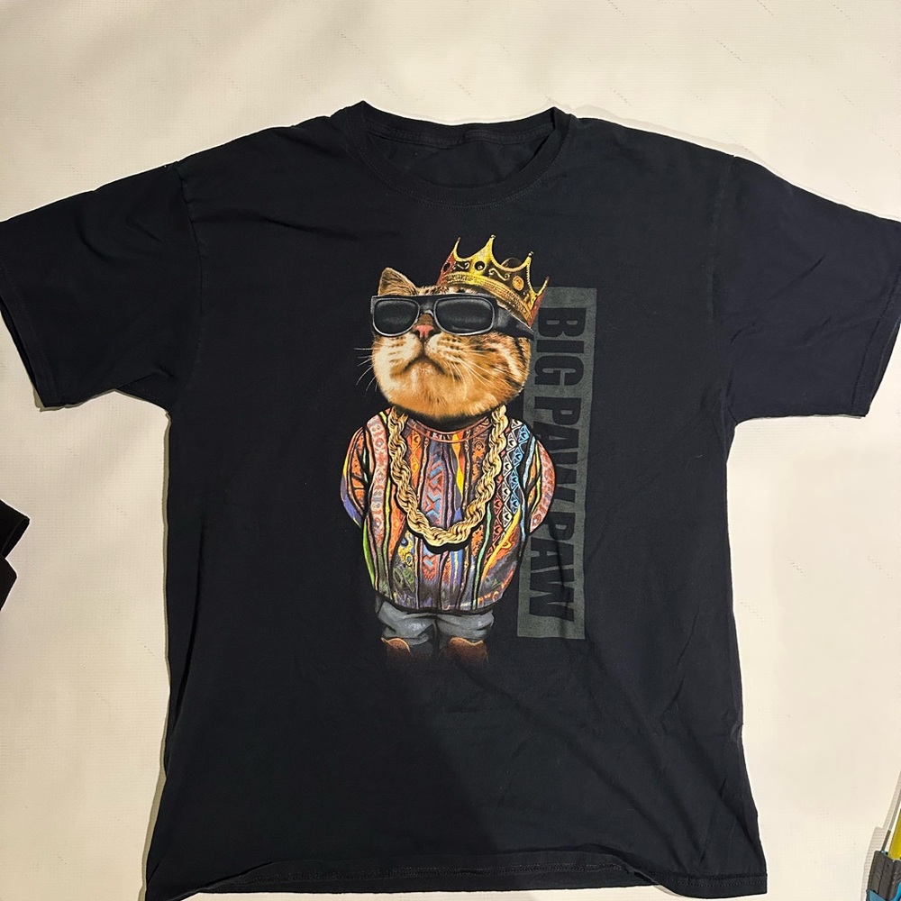 Big Paw Paw gangsta cat shirt